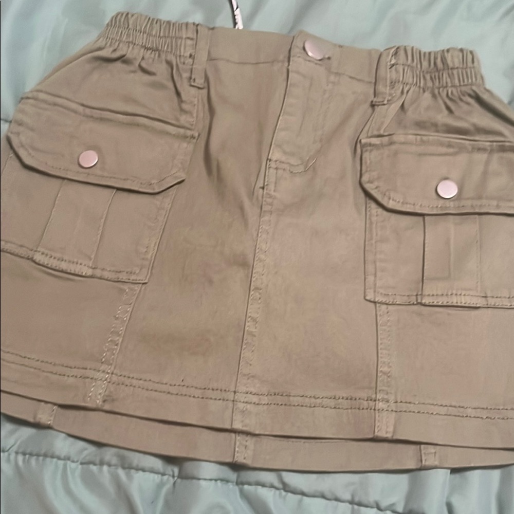 Green Utility Skirt